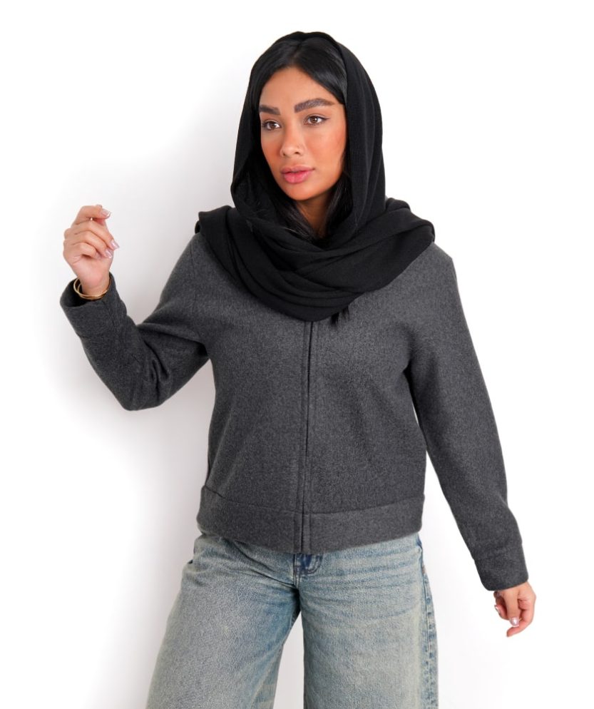 کت کراپ زیپ دار k31921