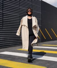 بارانی ضد آب کمربنددار C31018