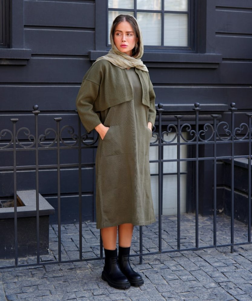 ست کت و سارافون بافت Q31736