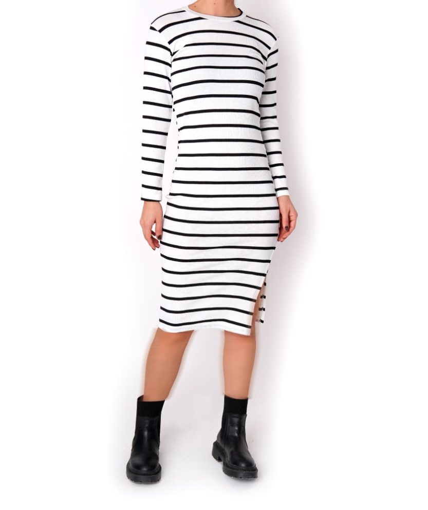 ماکسی آستین بلند یقه سه سانت P31353