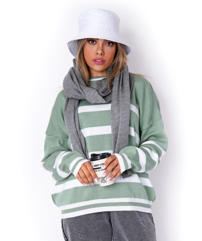 بلوز بافت راه راه V31085