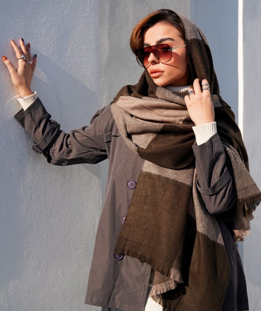 شال موهر چهارخونه N31796