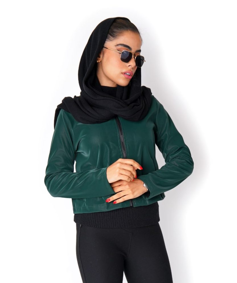 کت کراپ چرم جیر K31027