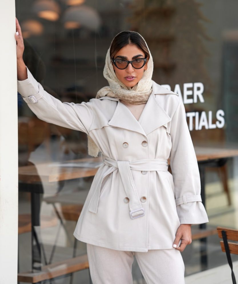 بارانی کتان 6 دکمه M31831