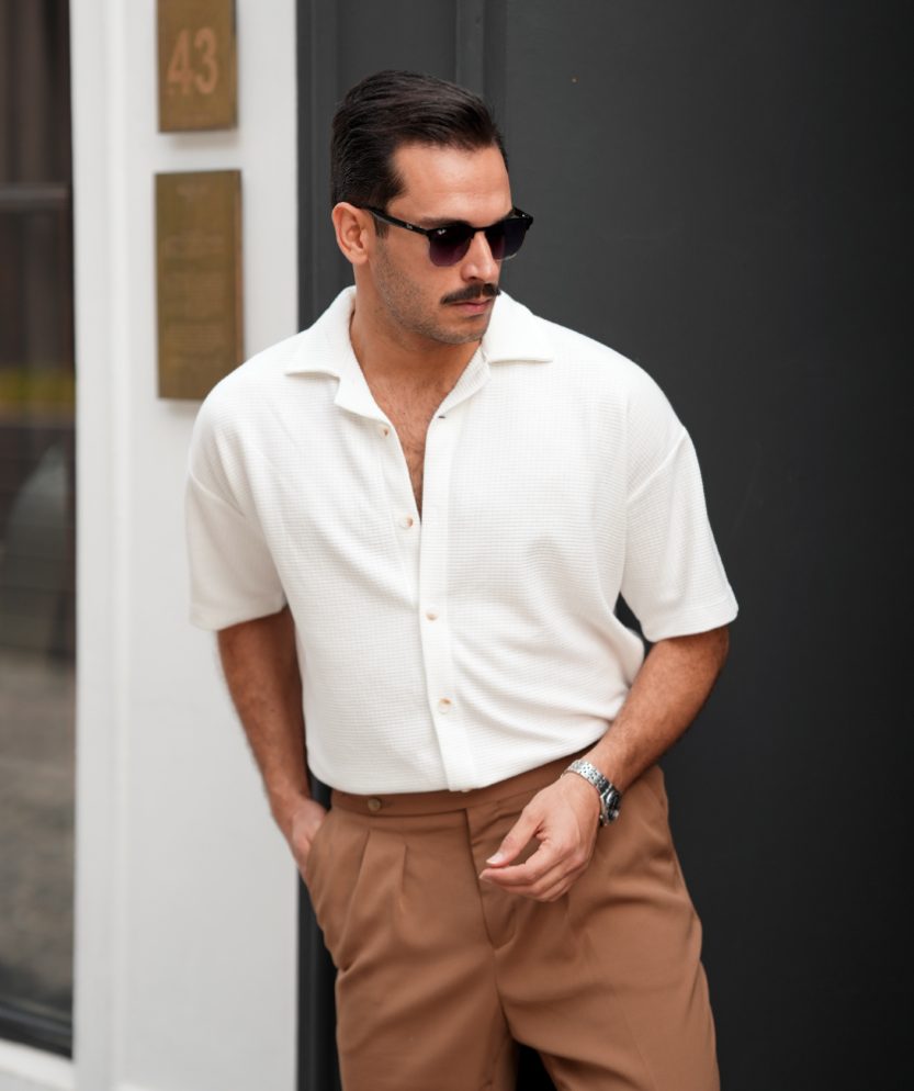 پیراهن آستین کوتاه مردانه P32093