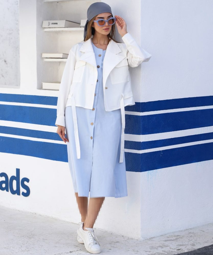 دوتیکه کت و سارافون لینن Q31510