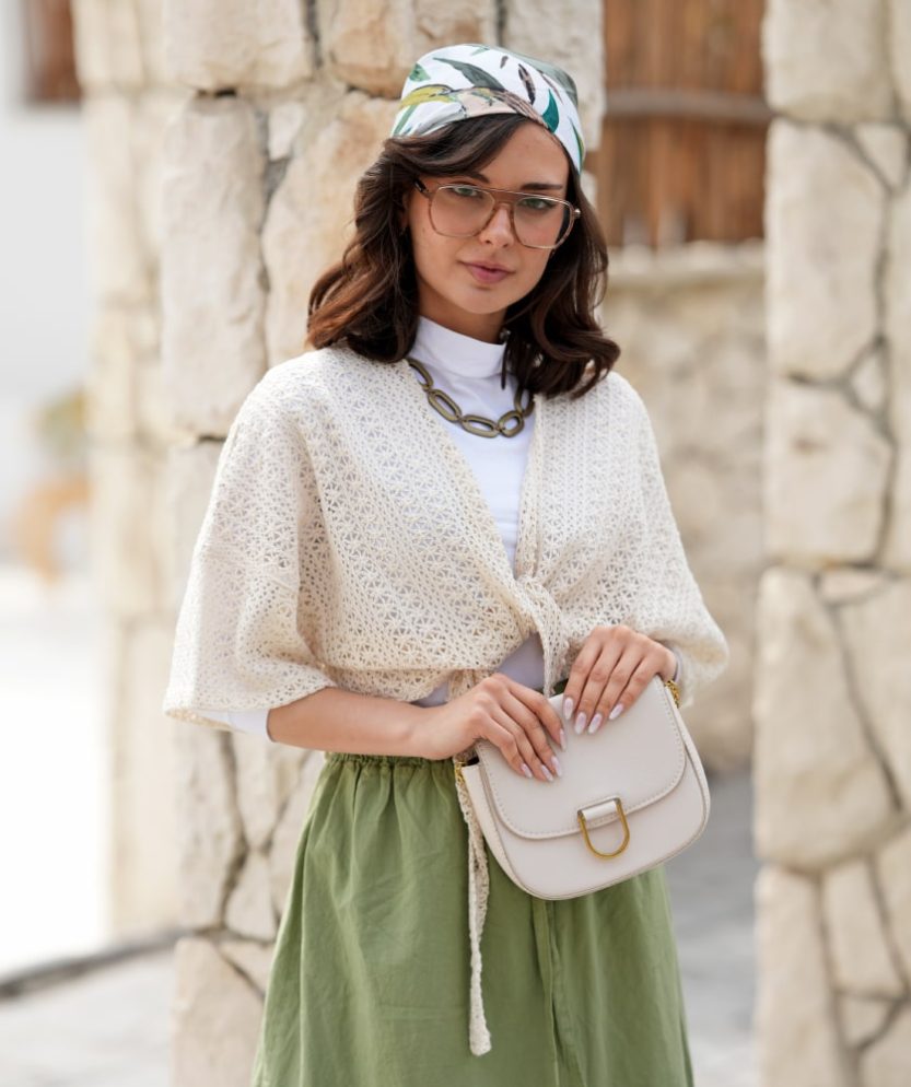 کت کراپ گره ای K41027