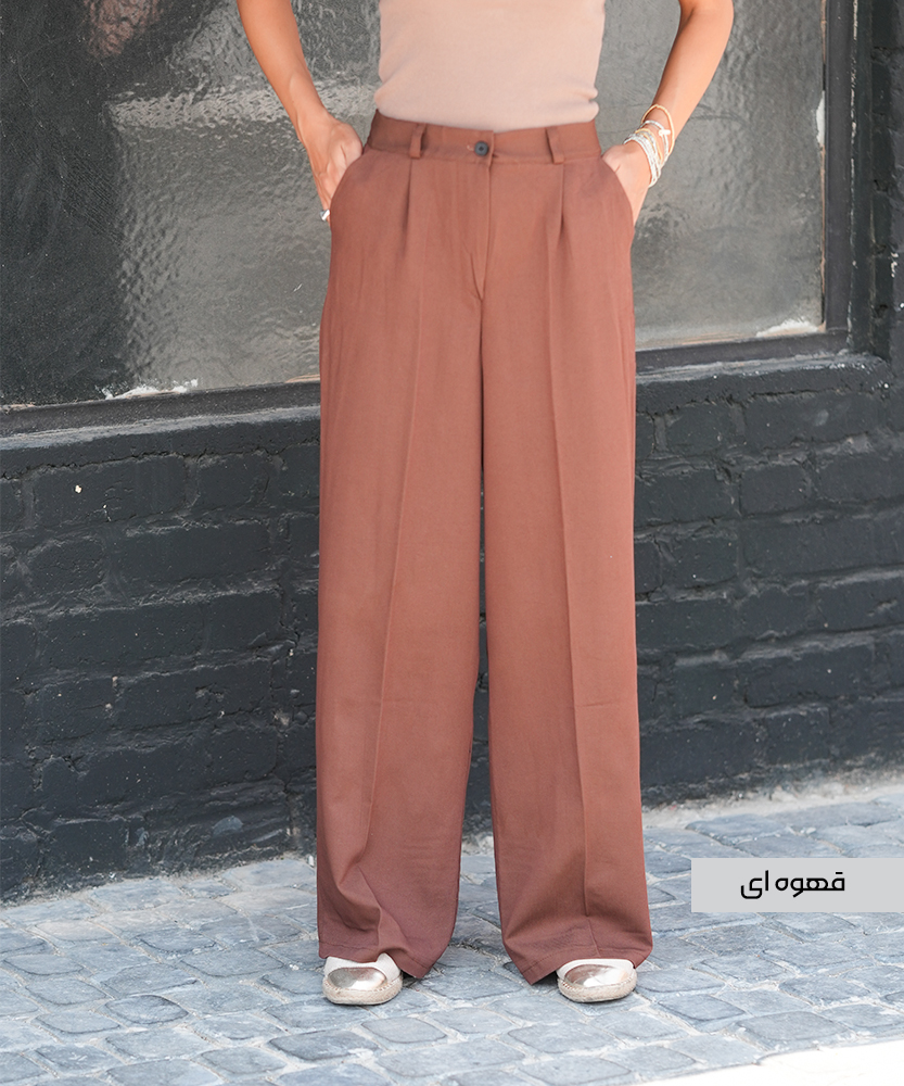 شلوار بگ تنسل E41017 - Image 2