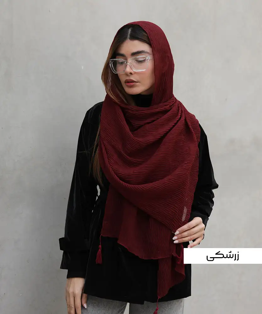 شال سوپر نخ پلیسه N31096 - Image 9