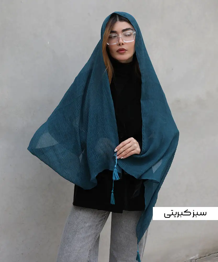 شال سوپر نخ پلیسه N31096 - Image 10