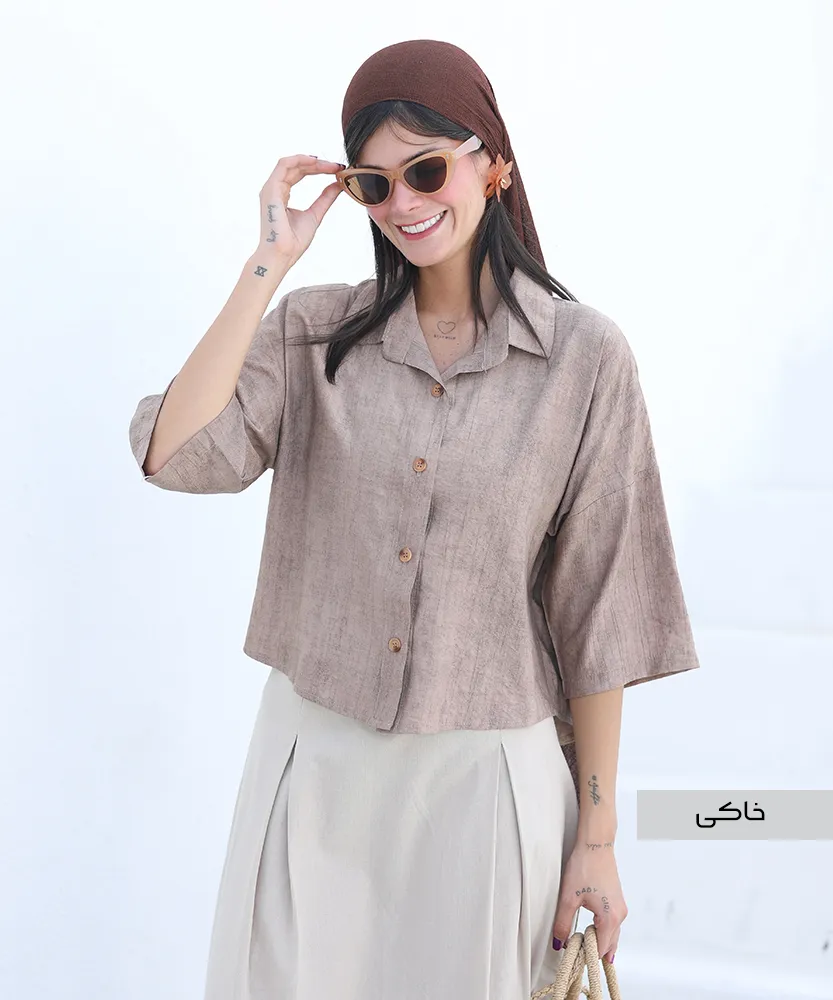 شومیز کراپ لیلی A41778 - Image 2