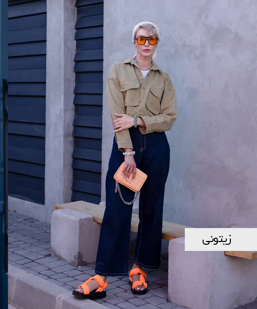 کت کراپ میکس کتان K41363 - Image 2