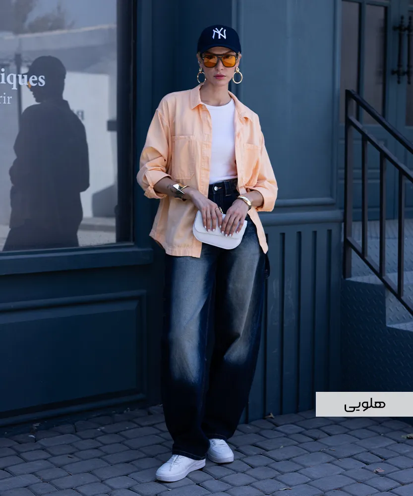 شومیز کتان میکس A41598 - Image 4