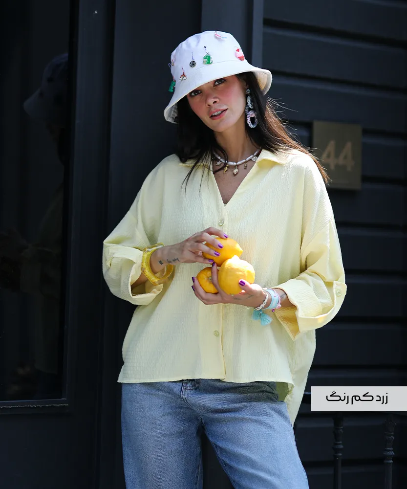 شومیز اطلس باکسی A41652 - Image 8