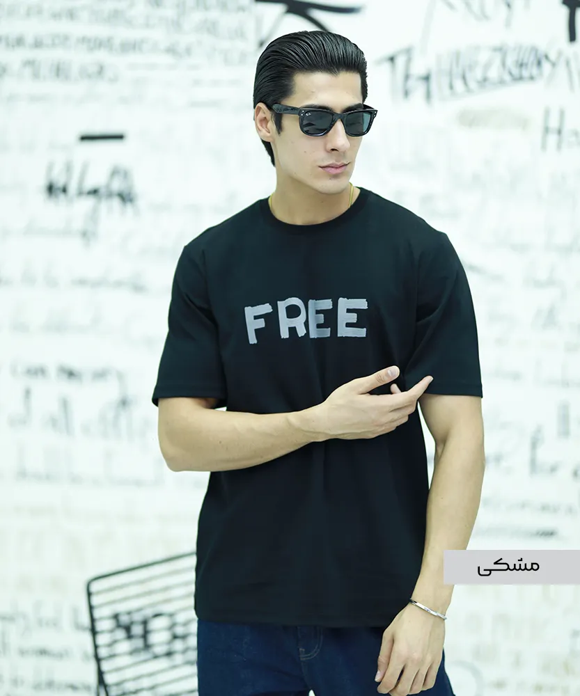 تیشرت ساده مردانه T42249 مشکی