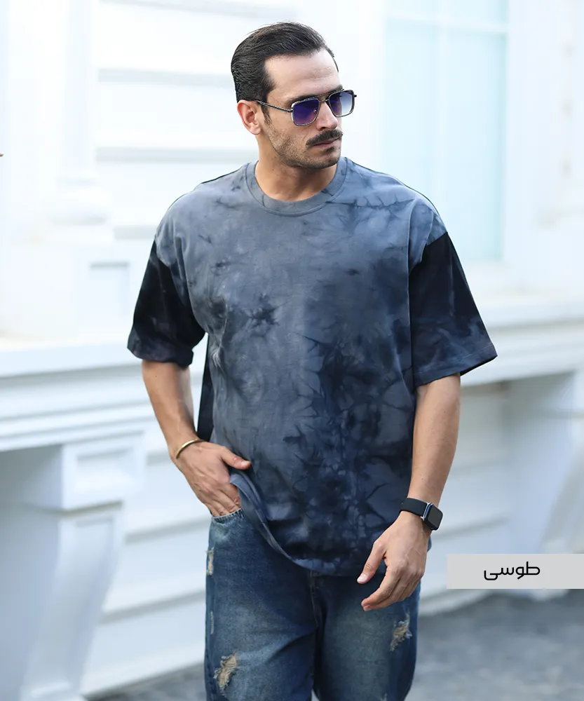 2 تیشرت لانگ مردانه ماکان T42263 طوسی