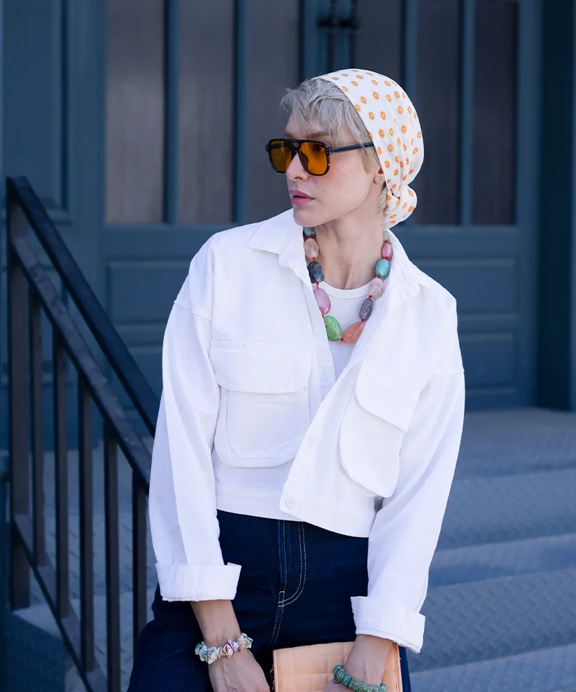 کت کراپ میکس کتان K41363