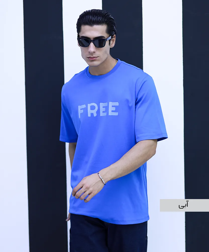 تیشرت ساده مردانه T42249 آبی