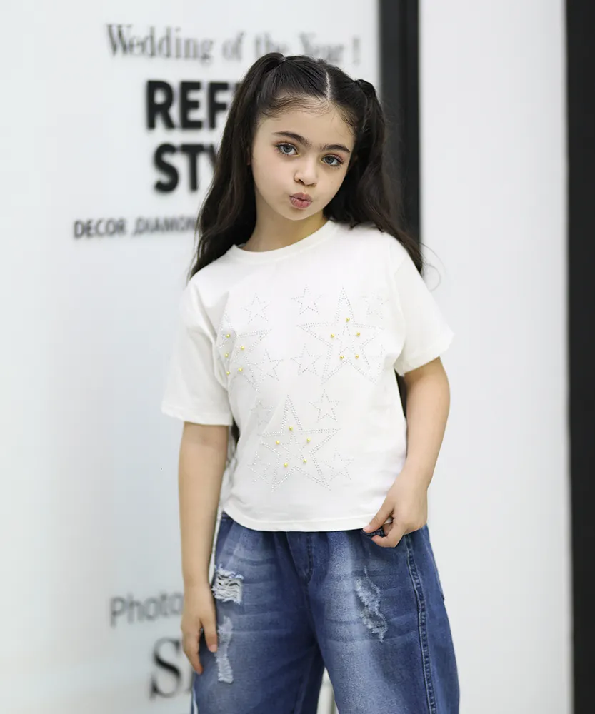 کراپ ستاره نگین مروارید K44027