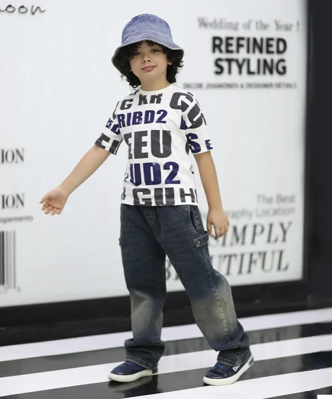 تیشرت طرحدار لانگ T35090