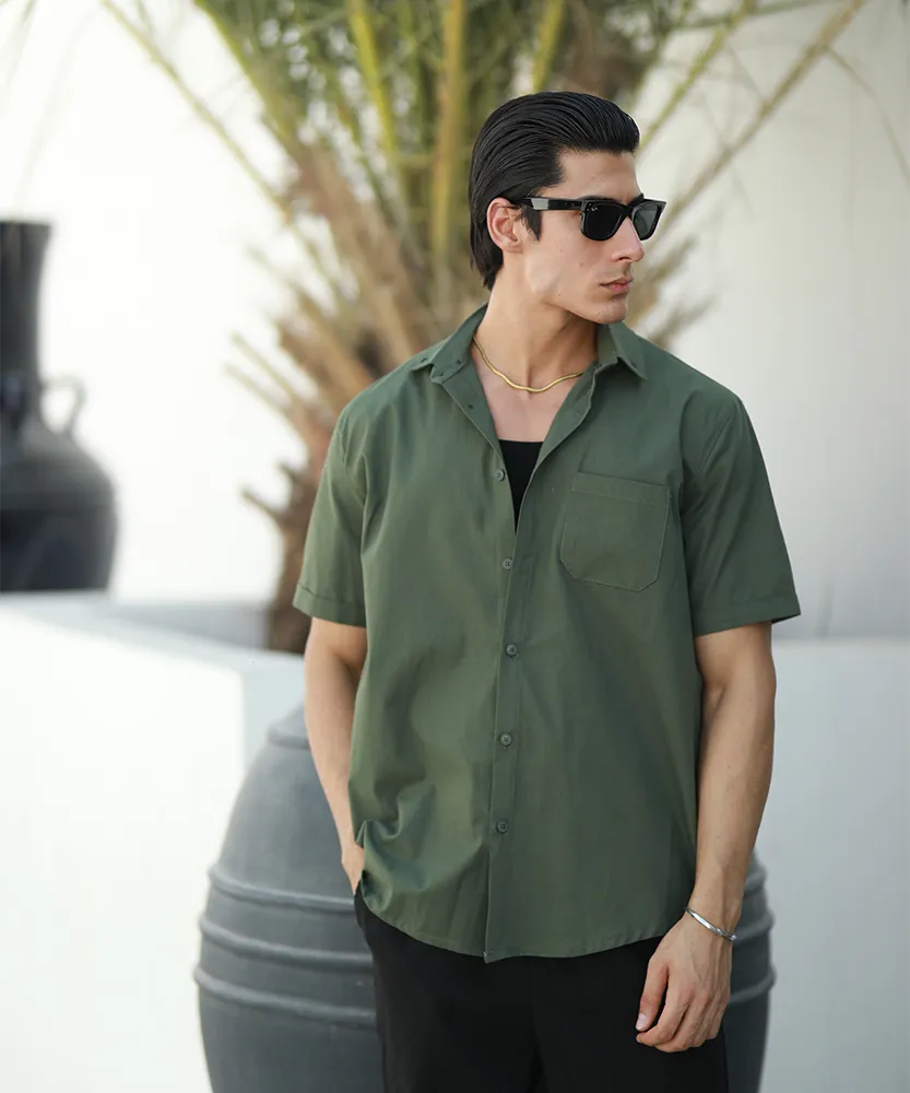 6 (2) پیراهن مردانه آستین پاکتی P42041