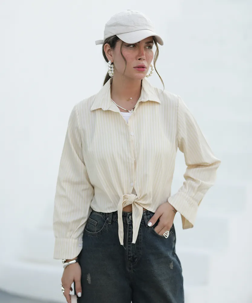 شومیز کراپ لینن A41366