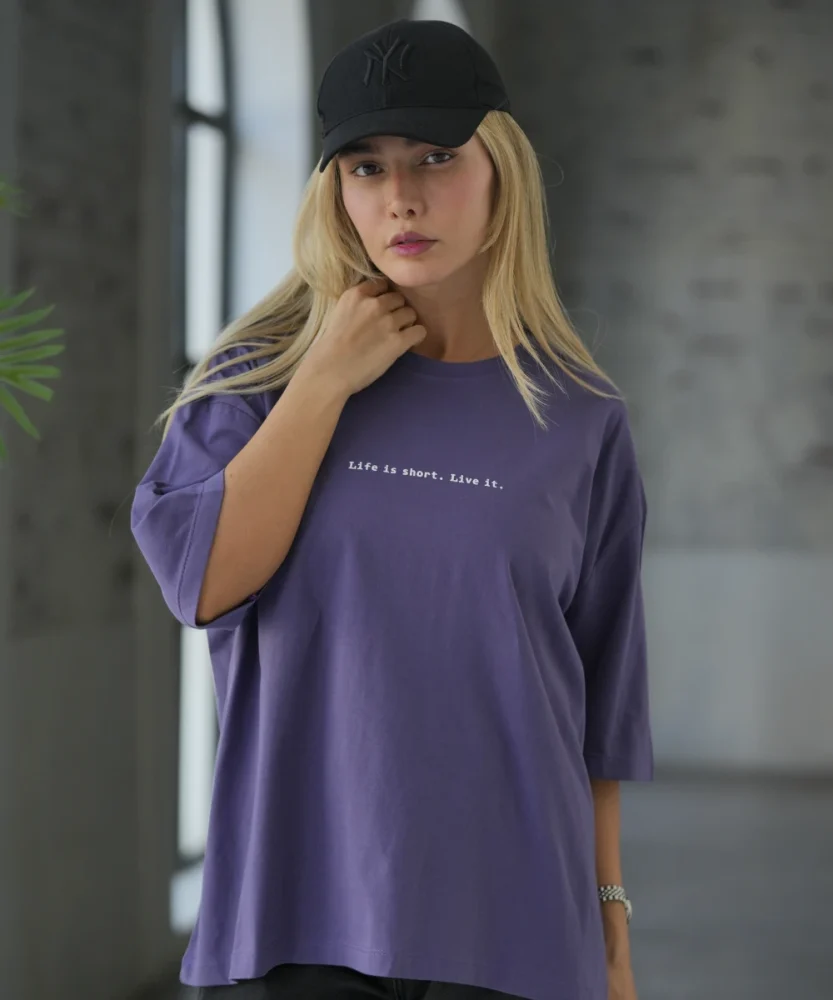 تیشرت باکسی چاپی T51655
