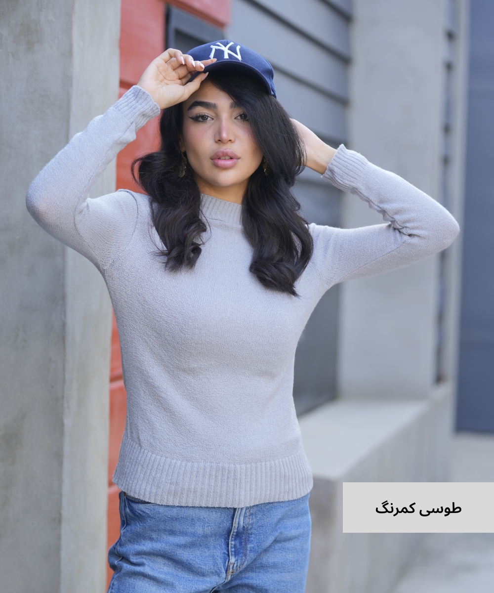 بلوز بافت ساده V10244 - Image 4
