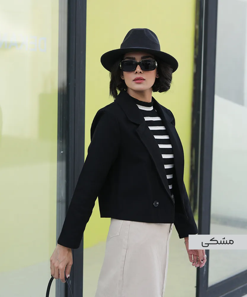 کت کراپ کتان K41341 - Image 2