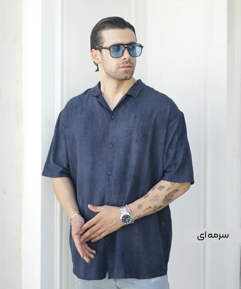 پیراهن یقه انگلیسی P42037 - Image 3