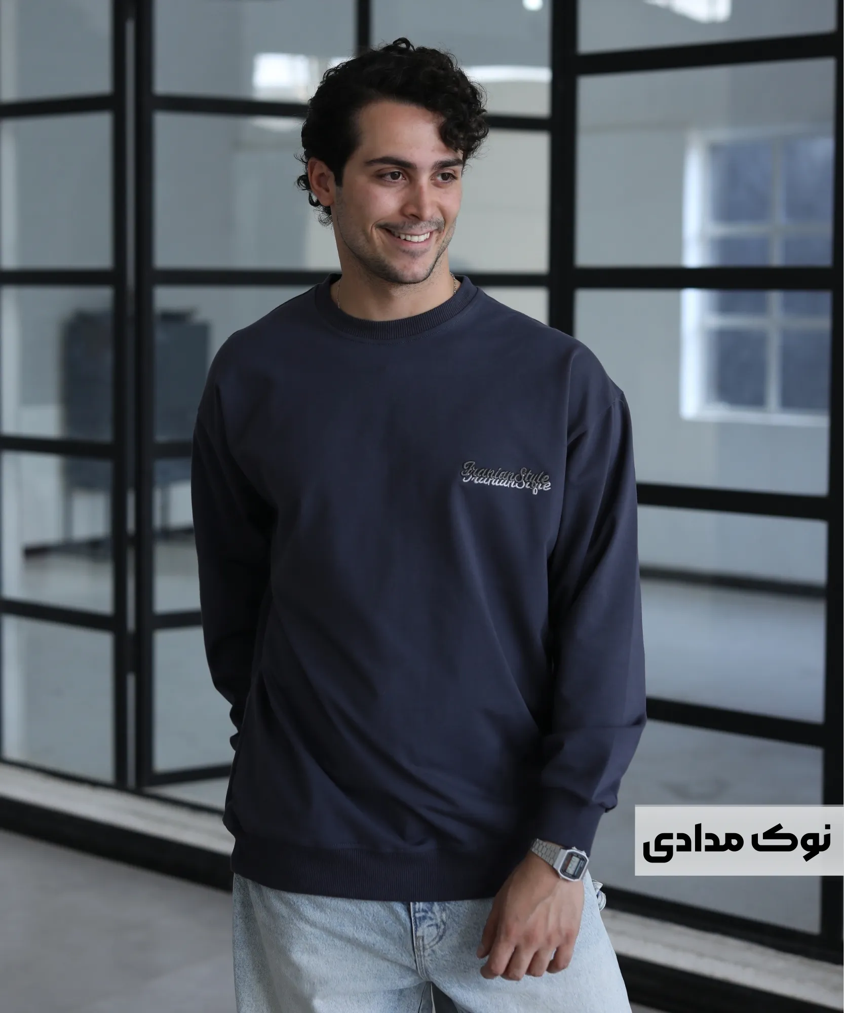 بلوز ساده مردانه B42019 - Image 6