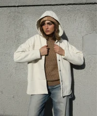 شومیز کلاهدار داخل خز A41952