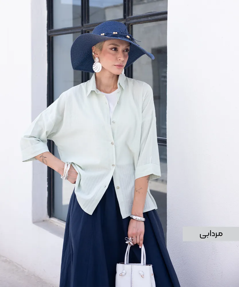 شومیز یارا یقه سرخود A41851 - Image 5