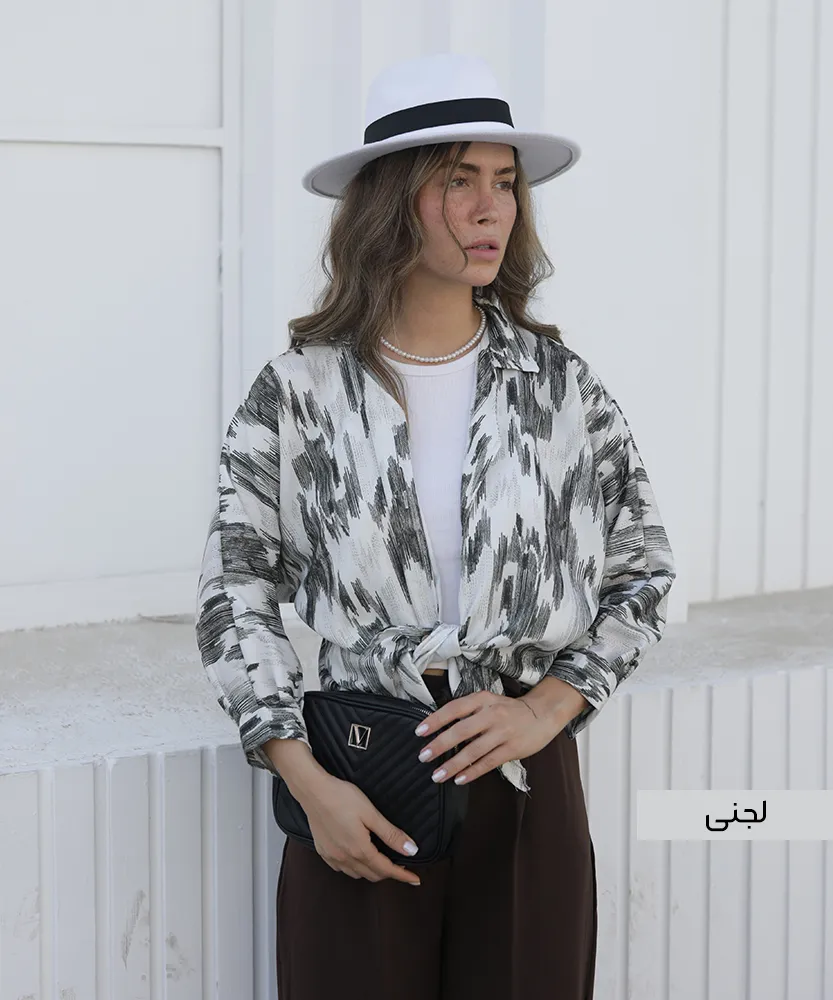 شومیز گره ای جلوباز A41821 - Image 6