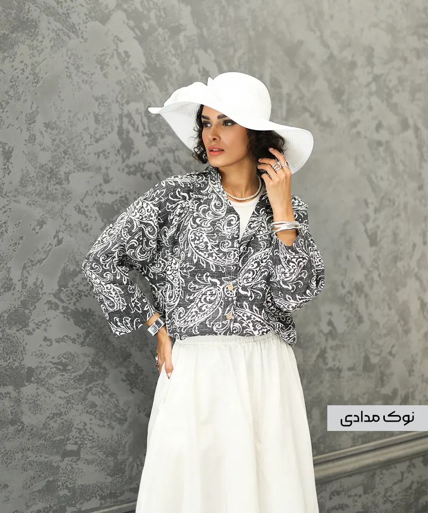 شومیز کاملس ترمه a41684 نوک مدادی