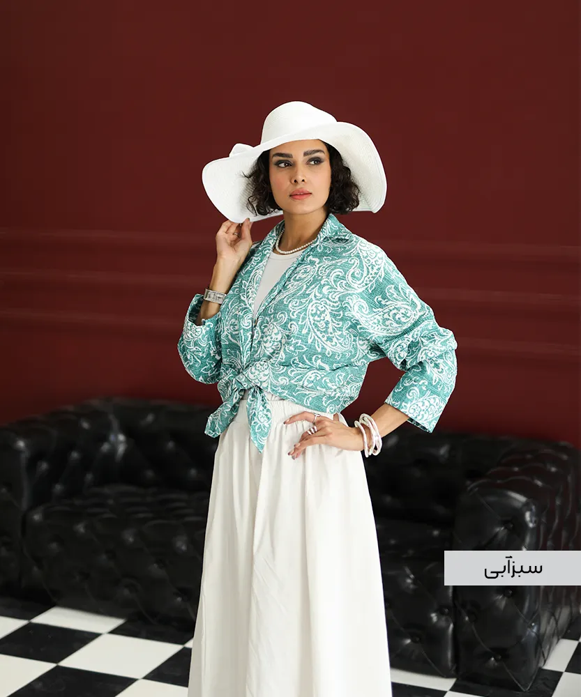 شومیز کاملس ترمه A41684 - Image 7