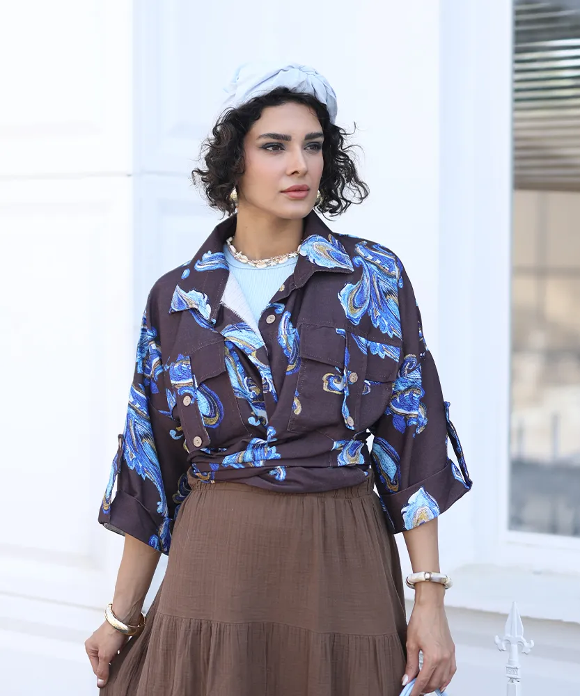 مانتو جیب صلیبی ایتالیایی M41648