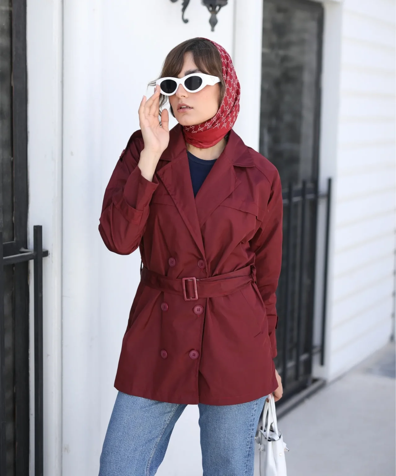 بارانی مانیسا آستین رگلان C41006