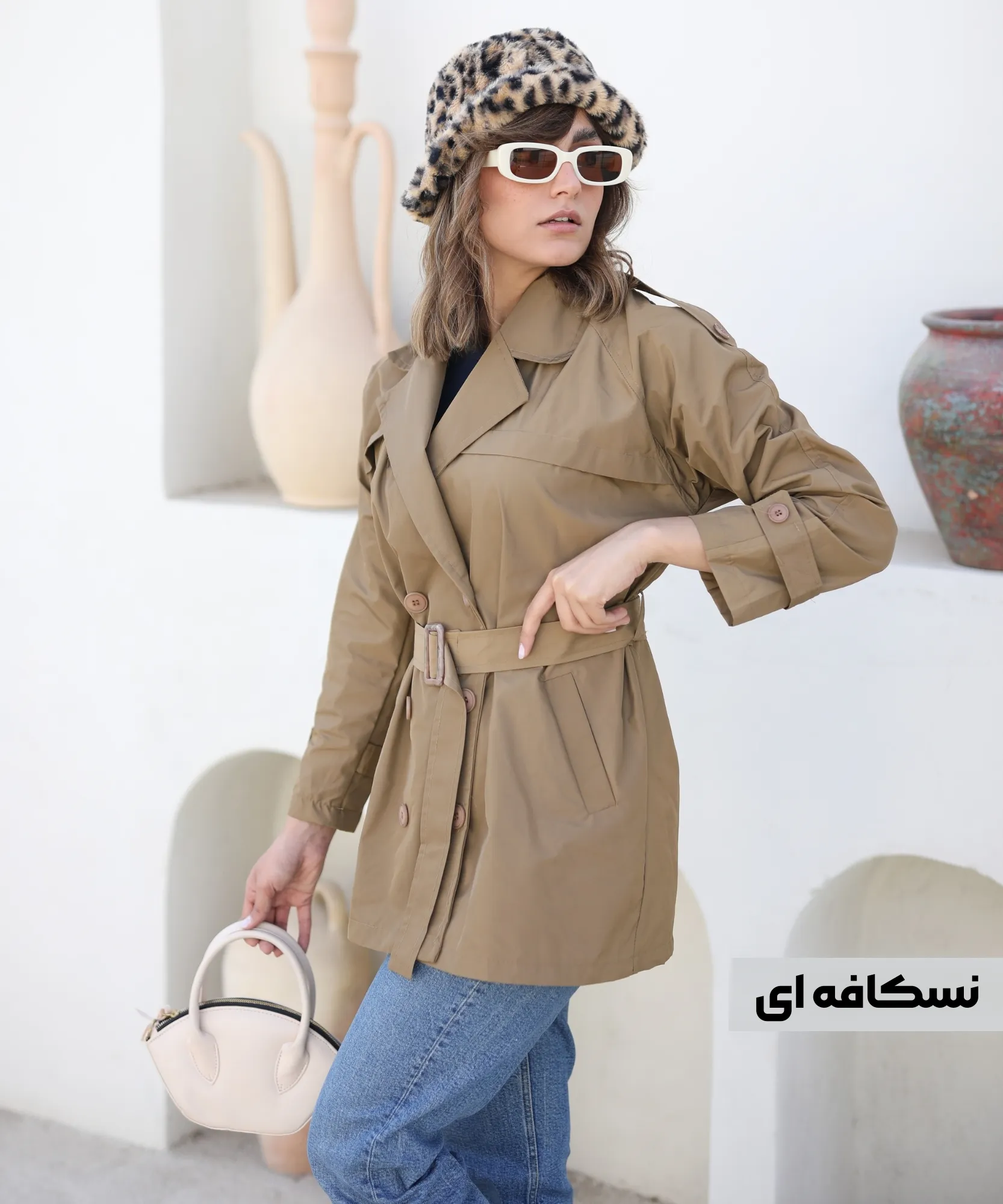 بارانی مانیسا آستین رگلان C41006 - Image 2