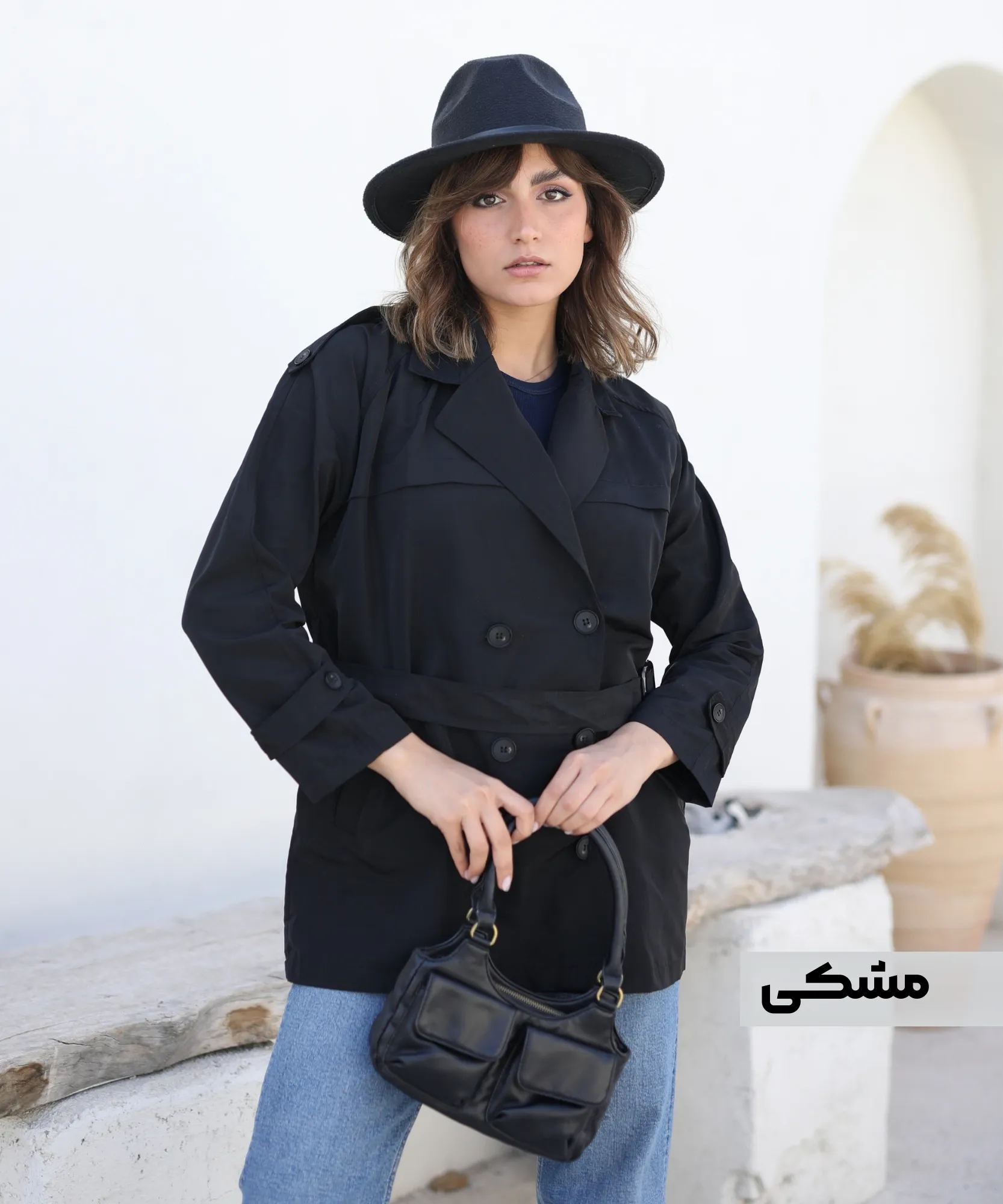 بارانی مانیسا آستین رگلان C41006 - Image 3