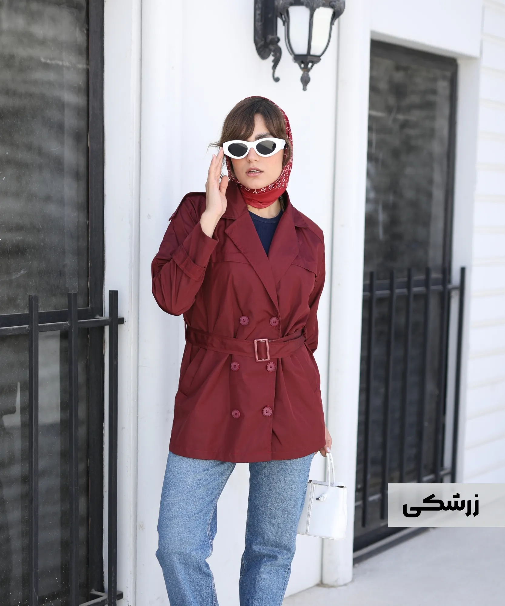 بارانی مانیسا آستین رگلان C41006 - Image 6