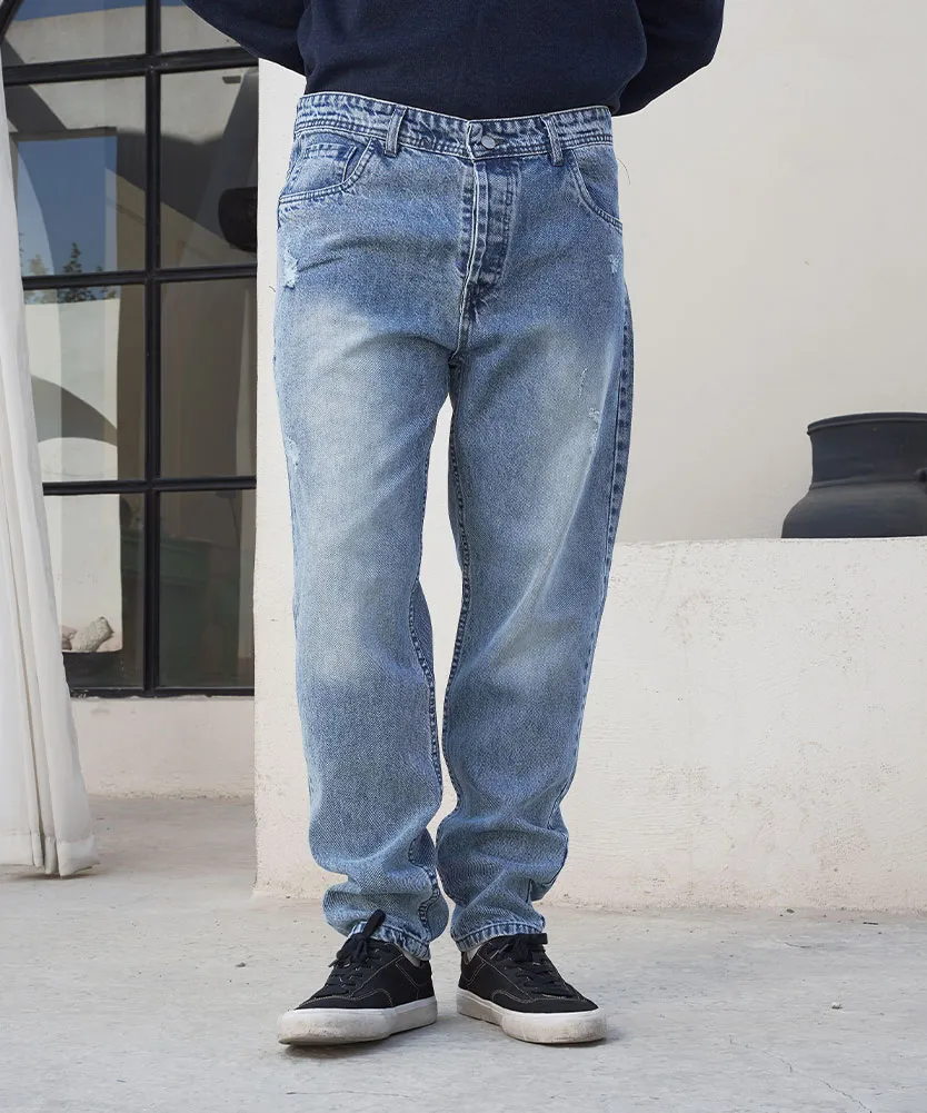 شلوار مردانه جین مام E42000