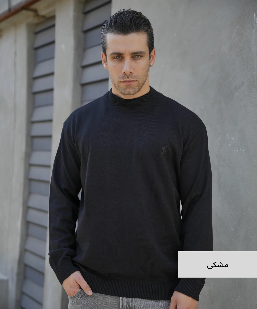 بلوز بافت مردانه ساده V20063 - Image 9