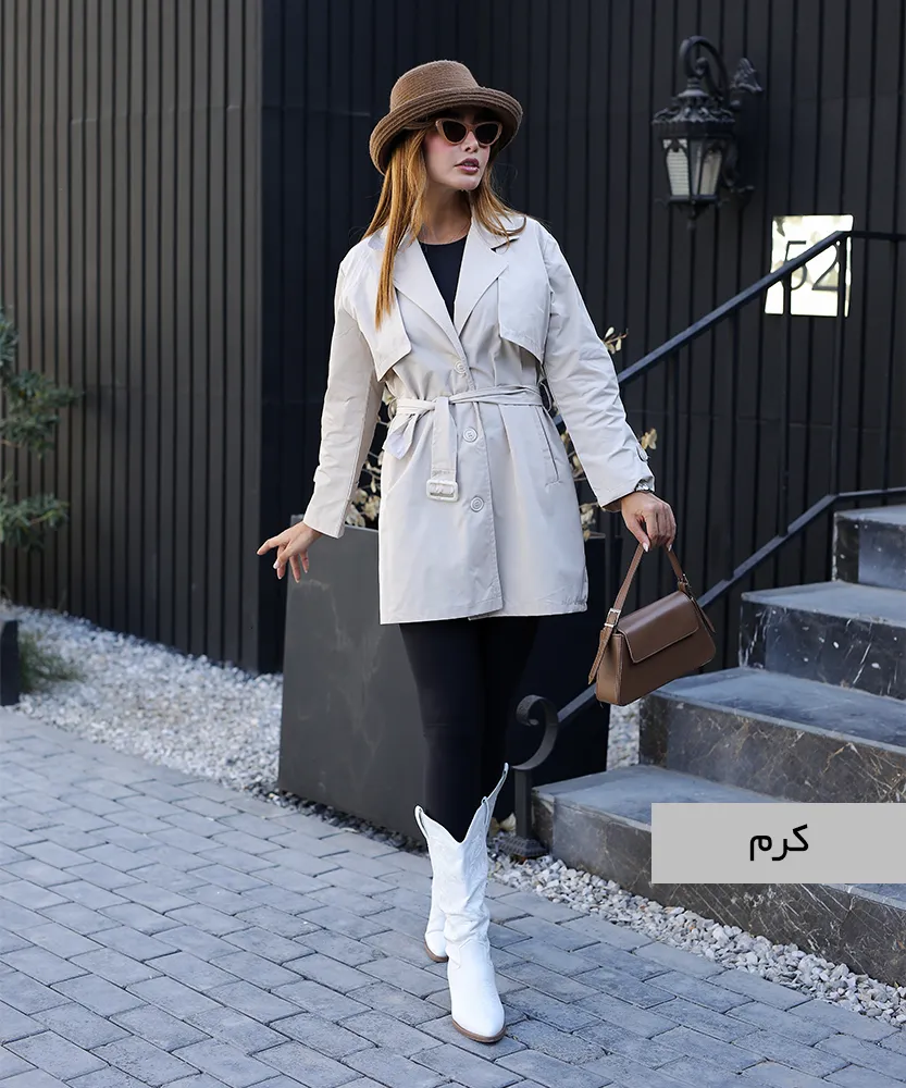 بارانی سه دکمه C41014 - Image 5