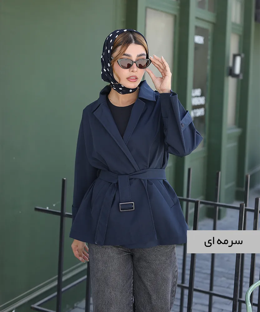 بارانی آستین رگلان C41018 - Image 5