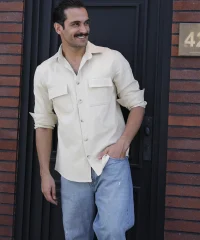 پیراهن آستین بلند دو جیب P42056