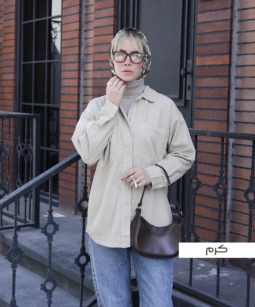 شومیز کتان میکس A41598 - Image 11