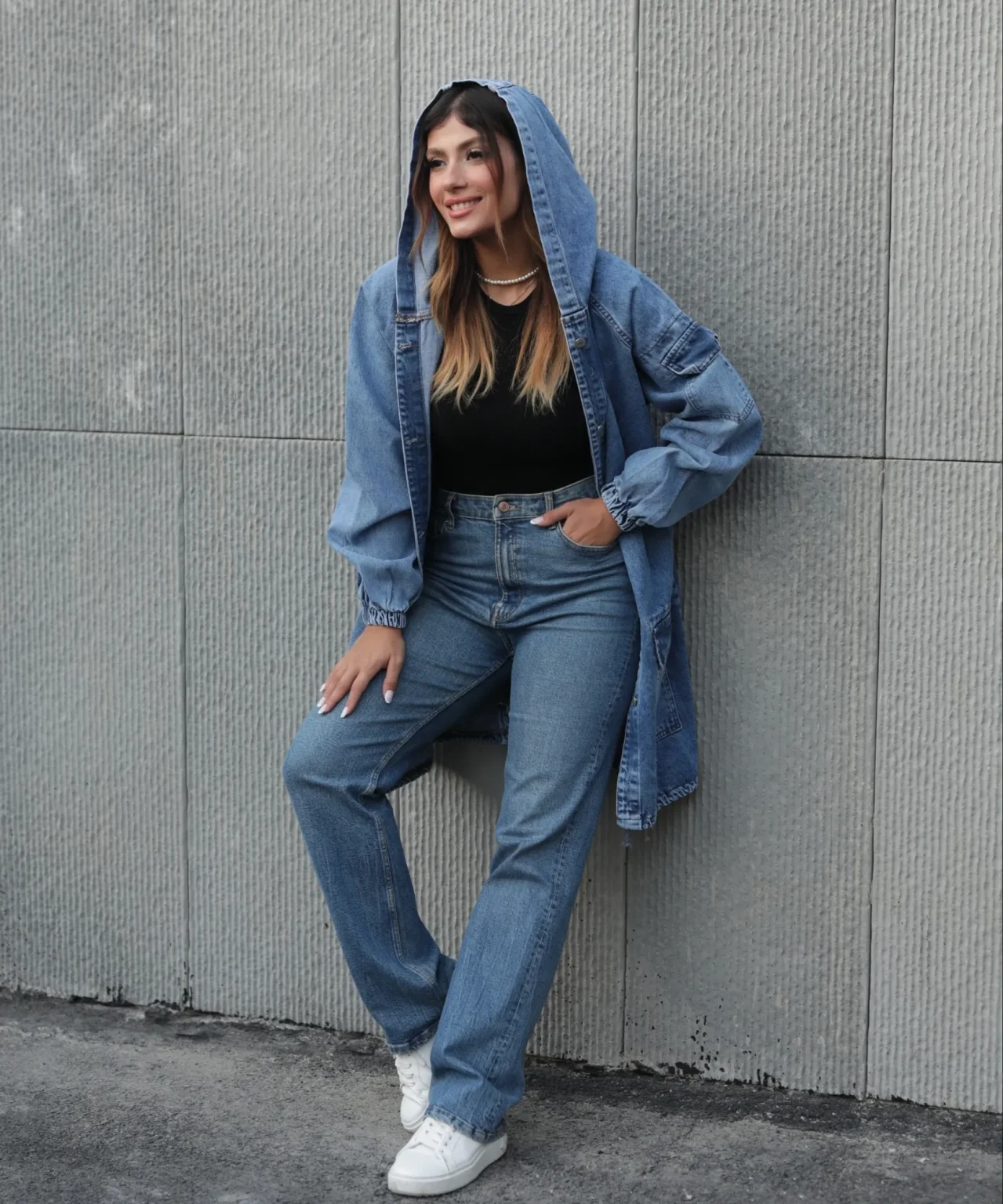 شومیز جین میکس A41957