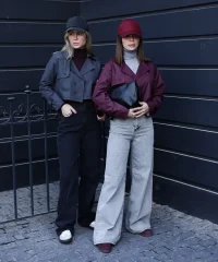 کت کراپ یقه انگلیسی K41261