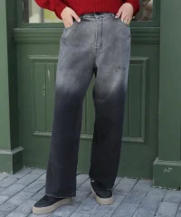 شلوار جین نیم بگ E41082